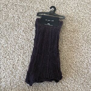 Urban Outfitters: Out From Under: Dark Purple Knit Over the Knee Sock Accessory